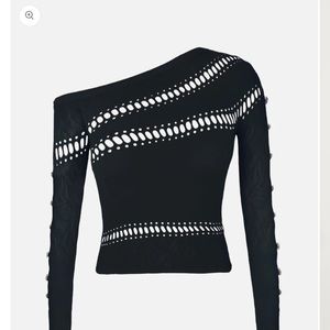 Poster girl black ivy top